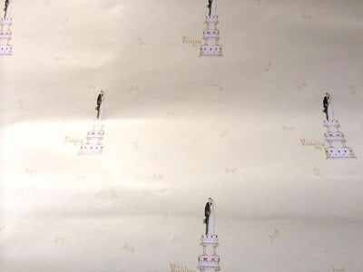 25 Sheets of Vogue Wedding Cake Gift wrap paper