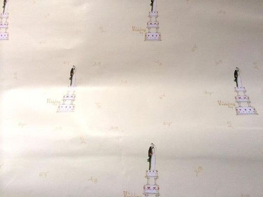 25 Sheets of Vogue Wedding Cake Gift wrap paper