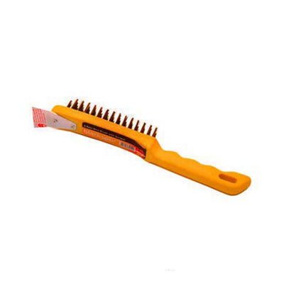 Blackspur Wire Brush with Scraper 4 row