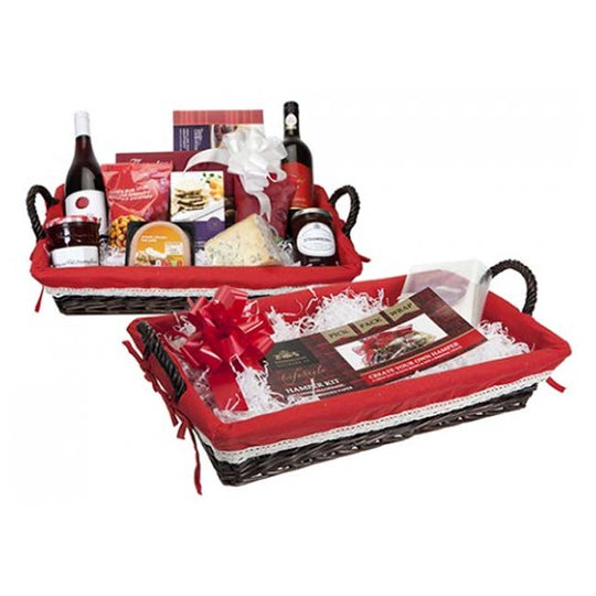 DIY Wood Weave Dark Brown Hamper Kit With Handles